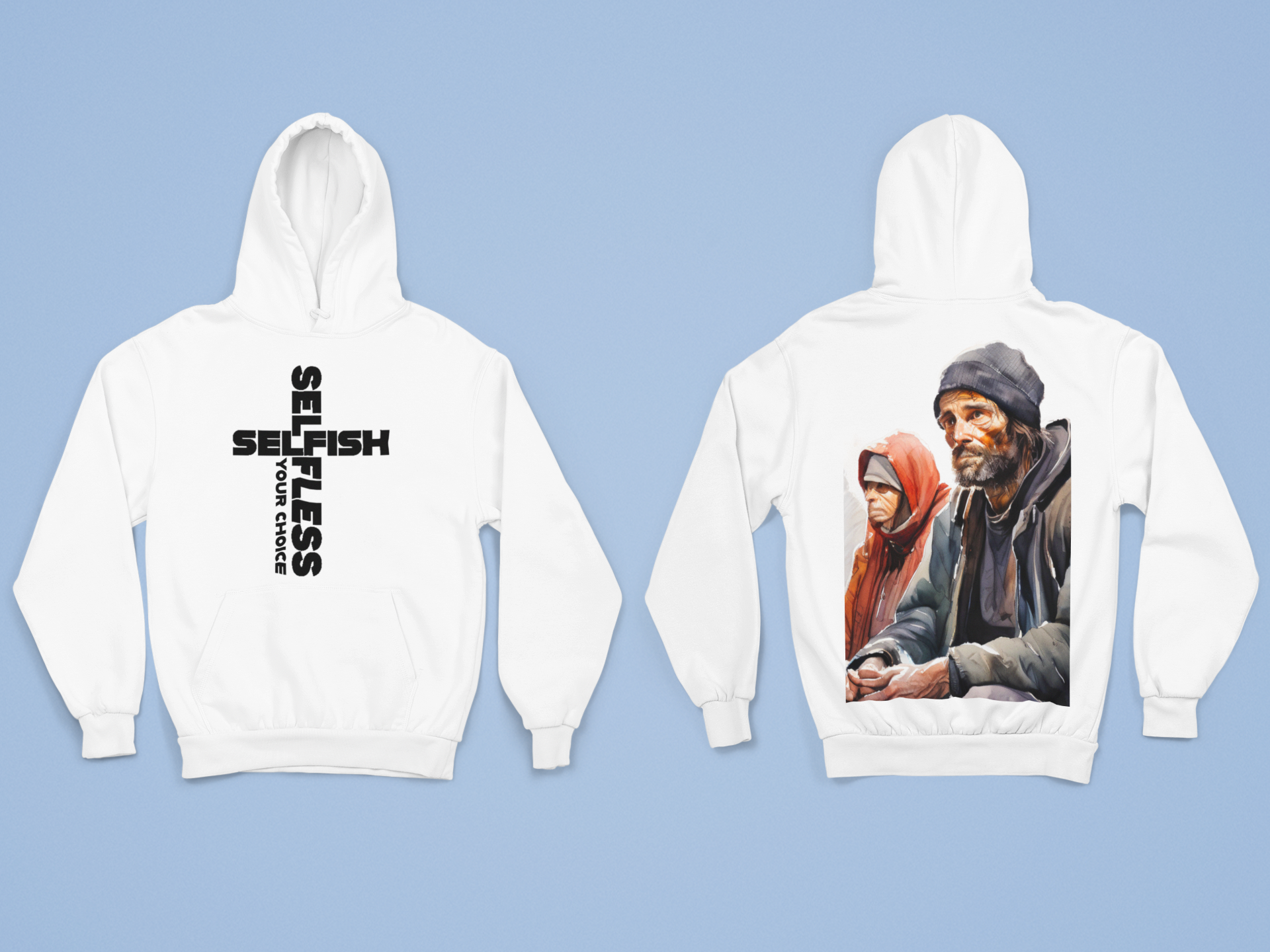 SSYC EMBROIDERED LOGO AND DTF  IMAGE ON THE BACK